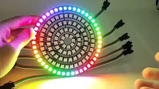 DIY Pixel Light Addressable 5050 RGB Circle 5V WS2812B LED Ring