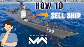 How to sell ships in modern warships