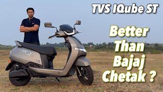 2024 TVS iQube ST Electric Review - Better Than Bajaj Chetak ??