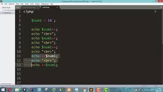 PHP Tutorials for Beginners 19 - Pre and Post Decrement and Increment in PHP