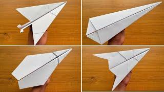 How to Make A Paper Plane | 4 Easy origami paper Airplane | Long Fly Far