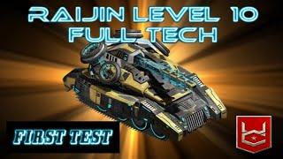 War Commander Raijin Level 10 Full Tech First Test .