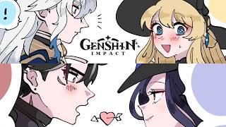 Día de San Valentín en Genshin - Genshin Impact comic (FANDUB)