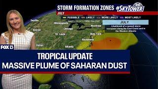 Massive plume of Saharan dust headed for Florida