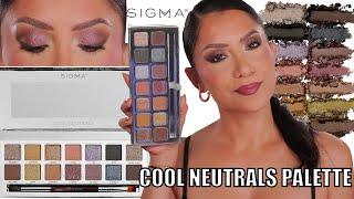 *new* SIGMA BEAUTY COOL NEUTRALS EYESHADOW PALETTE + DEMO, REVIEW & SWATCHES | MagdalineJanet