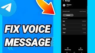 How fix voice message On Telegram