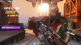 Overwatch Dafran Playing Soldier 76 Like F.cking Human Aimbot -POTG-