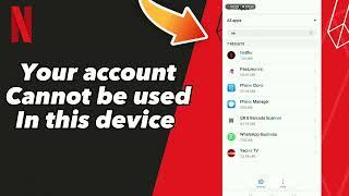 How to Your account cannot be used in this device on Netflix 2024