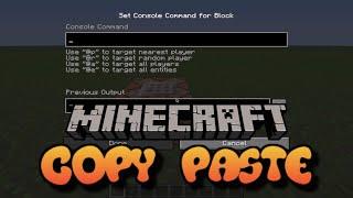  Minecraft: Copy and Paste Commands & Command Blocks