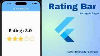 Stars Rating Bar || (Flutter Packages) - How to create a ⭐ Rating Bar ⭐ in Flutter App?