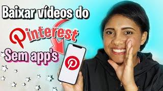 Como baixar vídeos do Pinterest sem aplicativos #vlogmas