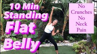 10 Minute Standing Cardio Flat Belly Workout | Michelle Wilson