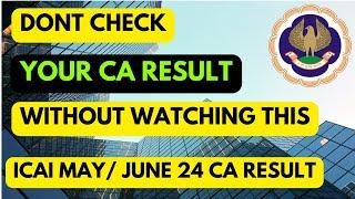 |"Don't Check Your ICAI Result Without Watching This First! "|