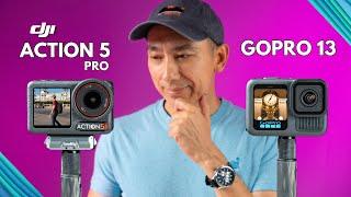 DJI Action 5 Pro vs GoPro Hero 13 Review: Which Action Camera is BETTER?