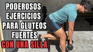 PODEROSOS EJERCICIOS PARA GLUTEOS FUERTES CON UNA SILLA