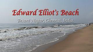 Edward Elliot's Beach, Chennai, India.