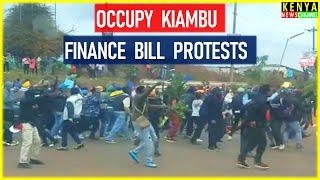 Kiambu Road BLOCKED by ANGRY Students of KIST in Finance Bill Protests Maandamano today