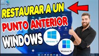  Como RESTAURAR a un PUNTO ANTERIOR WINDOWS 10 Y 11, Saberlo te puede SALVA LA VIDA 