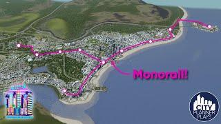 How to Build a Monorail System / People Mover in Cities Skylines: Verde Beach #41