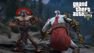 GTA V - KRATOS VS HERCULES - GOD OF WAR III