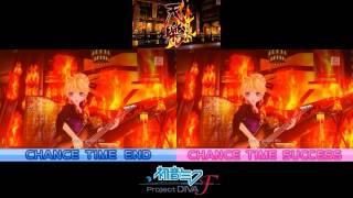 Hatsune Miku: Project Diva F (PS3) - Chance Time Comparison (720p)