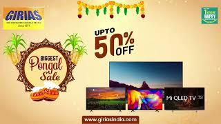 Get upto 50% off on smart TV this pongal from Girias | LED TV, OLED TV at lowest price