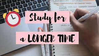 ⏰ 16 HACKS to Study for LONG Periods of TIME | How to Study for Longer | StudyWithKiki ⏰