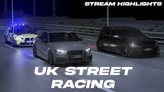 UK Street Racing with POLICE | Assetto Corsa | Tayboost Stream Highlights