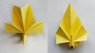 Оригами павлин // Как сделать птицу павлин из бумаги оригами // Origami peacock