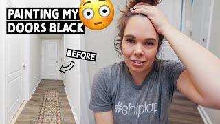 This might be a HUGE MISTAKE |  Painting my interior doors BLACK