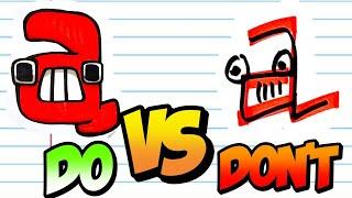 DOs & DON'Ts Drawing ALPHABET LORE in Lowercase A Z In 1 Minute CHALLENGE!