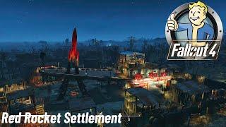 Fallout 4: Red Rocket Settlement Build Showcase! (No Mods)