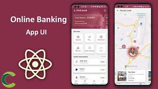 Online Banking App UI in React Native