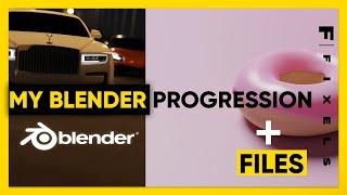 Absolute blender beginner's progression + project files for free | Blender #fixels #blender