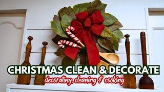 CHRISTMAS CLEAN & DECORATE 2024 // clean, cook & decorate // APRIL AT HOME