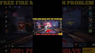 Free Fire Max Mic Problem | Free Fire Max Mic Problem Solution | How To Solved Free Fire Mic Problem