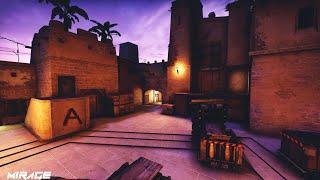 4k glock on pistol round in mirage cs:go | zeD #csgo