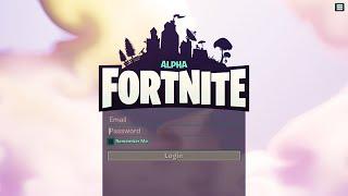 Logging into Fortnite Alpha in 2020 (Rare Test Version)