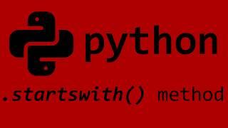 Python startswith() string method