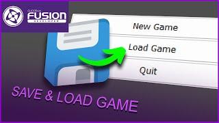 Tutorial SAVE & LOAD GAME in Clickteam Fusion 2.5