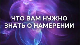 ЧТО ВАМ НУЖНО ЗНАТЬ О НАМЕРЕНИИ.