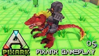 PixARK: MY FIRST RAPTOR TAME ALPHA TRIBE E05 !!! ( Pix ARK GAMEPLAY )