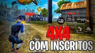 4X4 AO VIVO ️ 4x4/6x6 COM INSCRITOS ️ FREE FIRE AO VIVO  REVELA ️