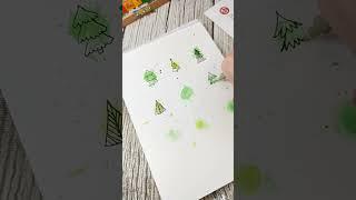 Návod na vianočnú pohľadnicu#artmie #cardmaking #diycard #diycards  #christmascard #christmascards