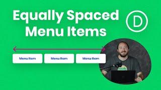 How To Equally Space The Width Of Divi Menu Module Links