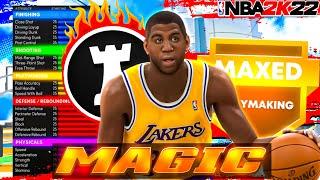 HOW TO MAKE MAGIC JOHNSON EXACT BUILD ON NBA 2K22! BEST 6'8 PG BUILD ON NBA 2K22!