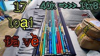  17 loại cần câu cá từ 40k đến 1tr8 đã về  Đồ câu sài gòn giá rẻ | DUY FISHING