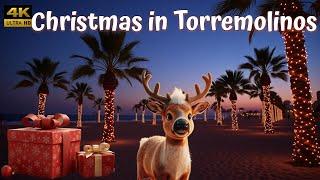 Explore Torremolinos Christmas Lights I Shops I Music 2024 [4K]  #malaga #spain #christmas