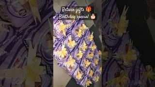  Packing Return Gifts For Birthday at school  #birthday #gift #packing #shortvideos