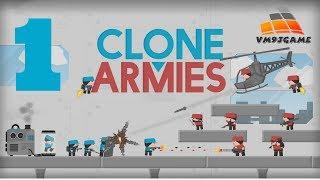 Clone Armies  - Gameplay Walkthrough Part 1 - Levels 1-5 (iOS, Android)